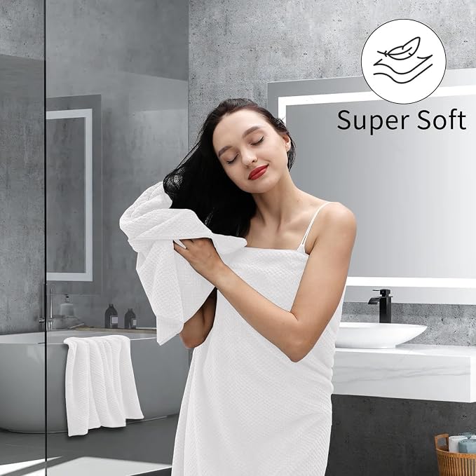 Hand Towels Set 2 Pack-16“x31”, Ultra Soft Microfibers Bathroom Towel Set - Image 2