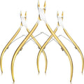 Mudder 3 Pack Gold Cuticle Trimmer Nippers Cutter Tool Stainless Steel Nail by Mudder