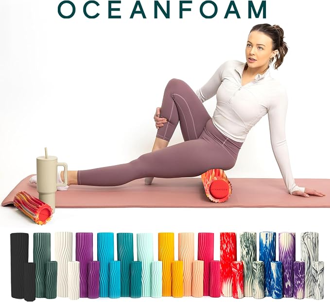 Oceanfoam Ripple Travel Foam Roller Firm Mini Foam Roller - Image 9