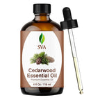 SVA Cedarwood Essential Oil – 4 Fl Oz – 100% Natural Cedar Cupressus Funebris by SVAORGANICS