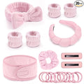 Spa Gift Set: Bubble Headband, Face Wash Headband, Skin Care Wristbands by LTHYHJ