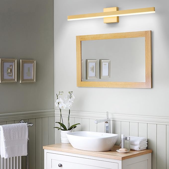 Gold Bathroom Vanity Light 31.5 inch, 26W Dimmable 5CCT LED Modern Bathroom - Image 2