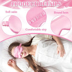 Cutecrop 12 Pcs Silk Sleep Masks Soft Satin Eye Masks - Image 3