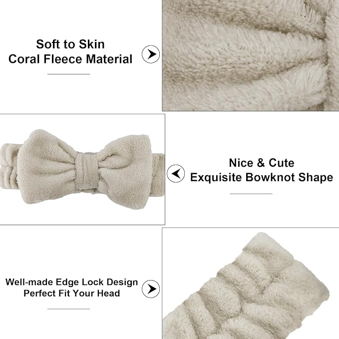 Casoty 6 Pcs Spa Headbands, Hair Holder - Image 6