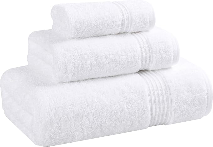 Superior Egyptian Cotton 3-Piece Towel Set, Basic Towels by SUPERIOR