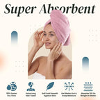 Extra Large Waffle Cotton Hair Towel Wrap - Image 3