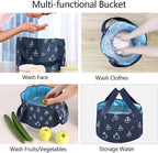 Collapsible Bucket for Soaking Feet, Portable Travel Foot Bath Tub, Foot - Image 3