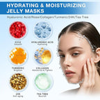 Jelly Mask for Facials Professional, Hydrating & Moisturizing Peel-Off Natural - Image 3