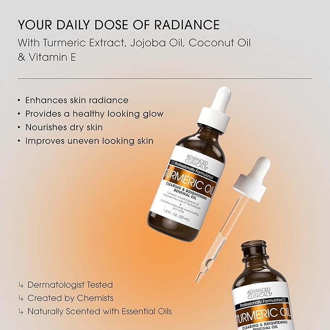 Advanced Clinicals Turmeric Oil Serum - Image 2