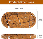 Natural Marble Tray Oval, Bathroom Vanity Tray - Image 2