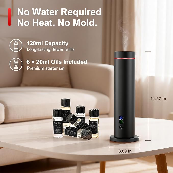 Maromalife Waterless Diffuser, Essential Oil Diffuser, 1000 Sq.Ft Coverage - Image 6