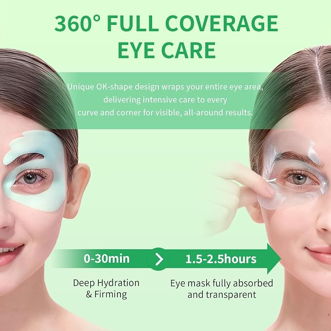 SPODARE OK Shape Eye Masks, 360° Fit Under Eye Patches - Image 2