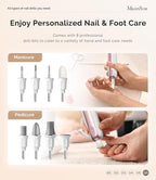 MelodySusie Cordless Pedicure & Manicure Nail Drill Kit, PC760G - Image 7