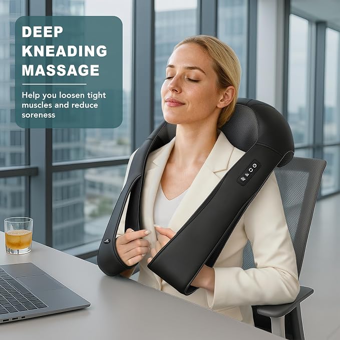 MagicMakers Electric Shiatsu Neck Massager - Image 4