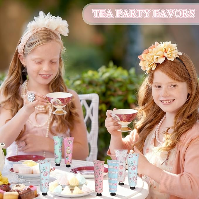 Tea Party Hand Cream Gift Set Wonderland Floral Tea Party Favor Flower - Image 4
