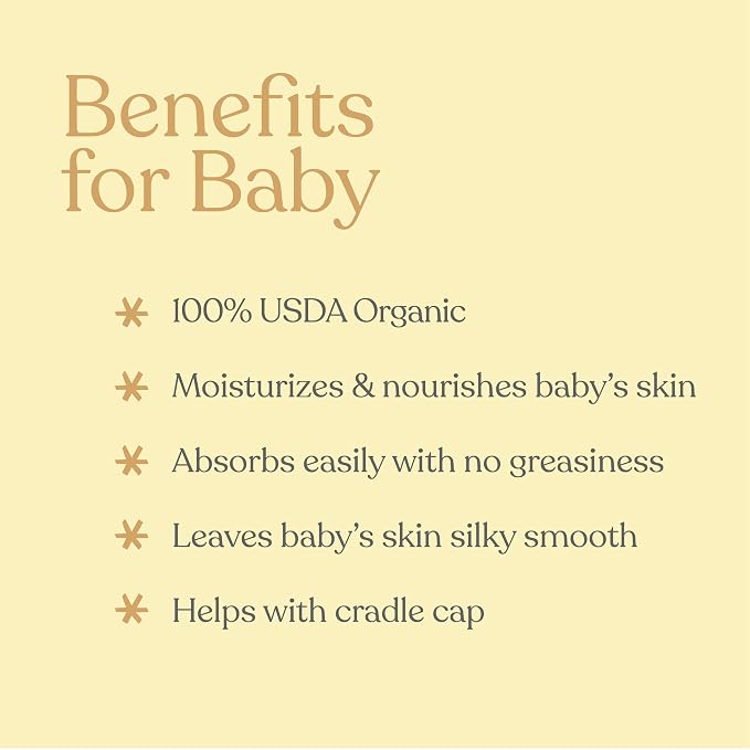ELLAOLA Organic Moisturizing Baby Massage Oil - Image 2