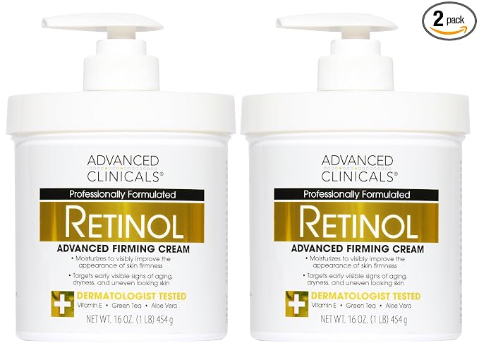 Advanced Clinicals Retinol Body Lotion & Face Moisturizer | Visible Anti Aging by AdvancedClinicals