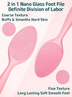 2-Sided Glass Foot File Callus Remover - Image 2