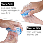 Nail Brush Two Sided Hand Fingernail Scrub Brushes Soft Stiff Bristles Scrubber - Image 3