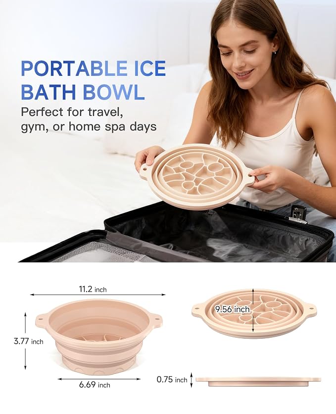 Face Ice Bath Bowl with Built-in Ice Tray - Image 8