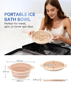 Face Ice Bath Bowl with Built-in Ice Tray - Image 8