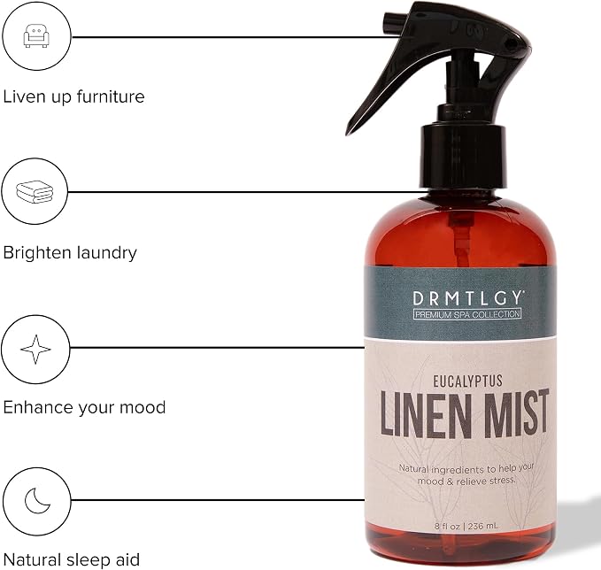 DRMTLGY Eucalyptus Essential Oil Linen and Room Mist. Pillow and Fabric - Image 2