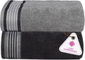 CASA COPENHAGEN He & She 2Pcs 100% Egyptian Cotton Large Designer Bathsheet by CASACOPENHAGEN