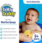Baby Buddy Absorbent Natural Bath Sponge, Ultra Soft Premium Sea Wool Sponge - Image 2