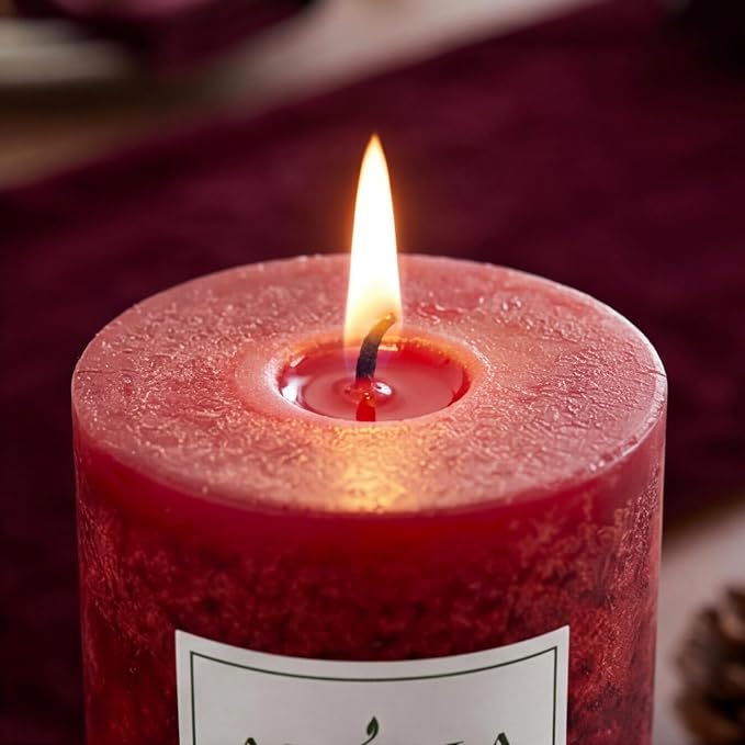 Aroma Naturals Holiday Orange, Clove and Cinnamon Essential Oil Scented Pillar - Image 10