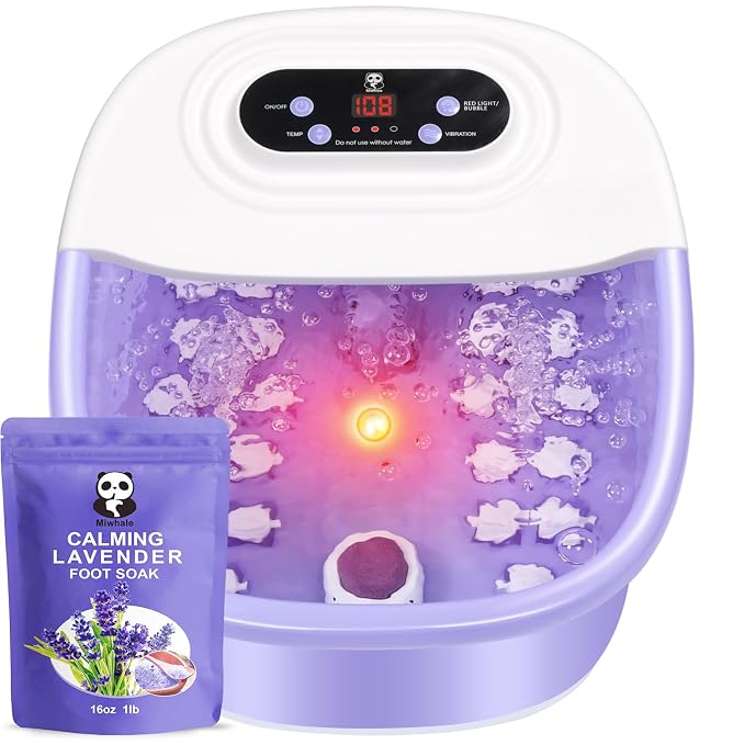 Foot Spa Bath Massager with Heat Bubbles and Vibration Massage and Jets by Unknown
