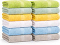 Small and Lightweight Cotton Towels Assorted Pastel Mix 24 x 40 inches Towels by GrokoTextiles