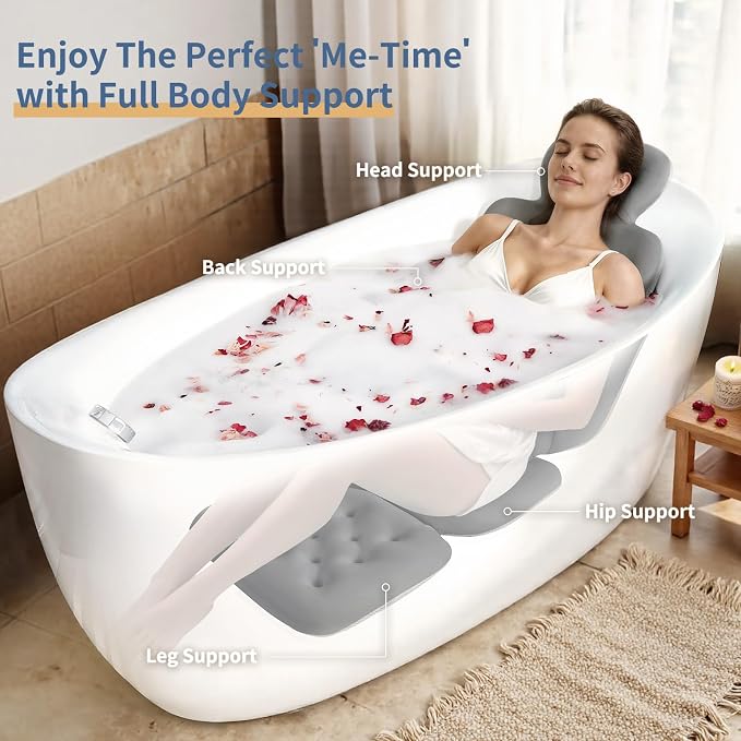 Bath Cushion, Full Body Bathtub Pillow - Image 3
