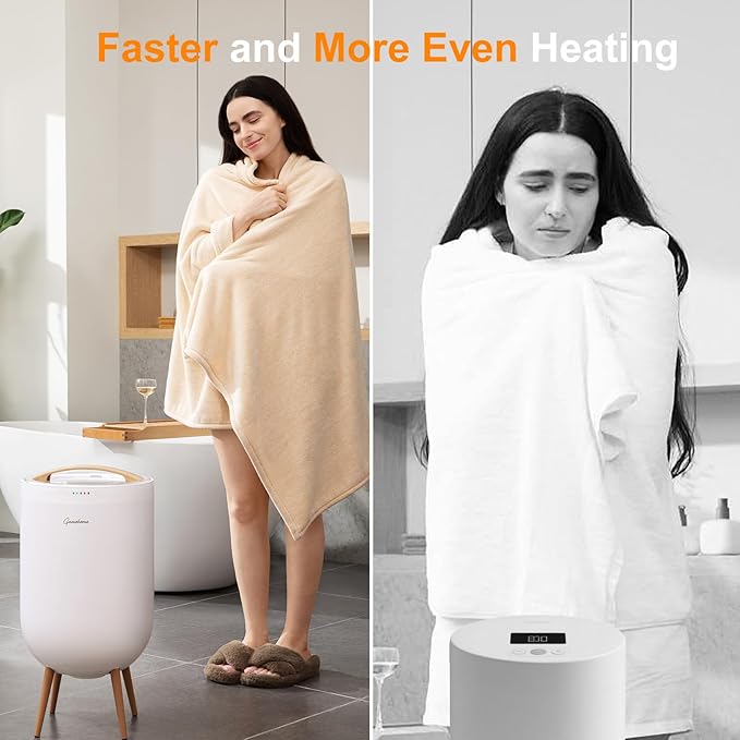 Towel Warmer Luxury Heated Bucket – Bluetooth Speaker, Ambient Light & Auto - Image 6