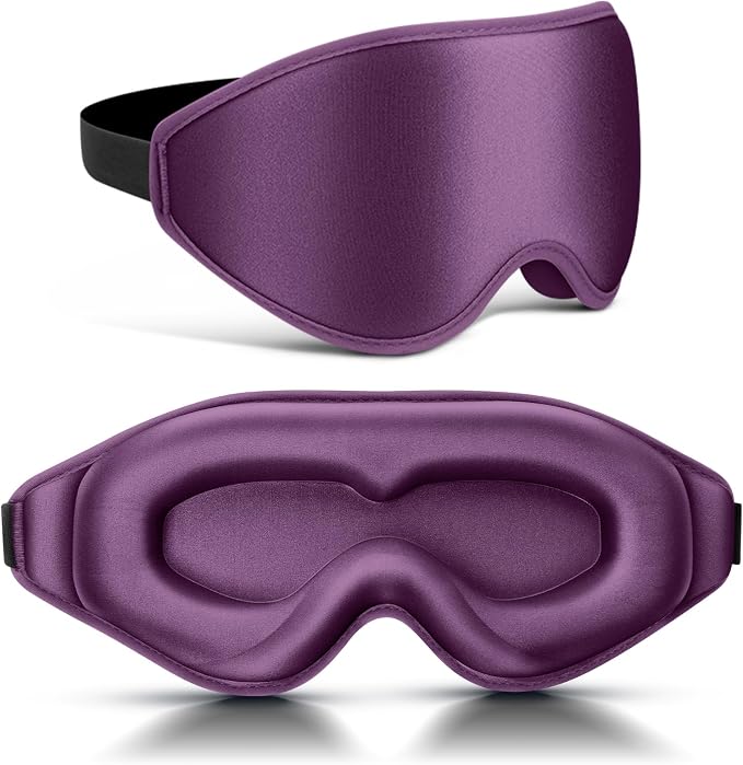 FlyCoco 99% Fully Block Out Light Eye Sleep Mask, 3D Deep Contoured Eyes Cover by Unknown