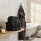 Lavish Home 6 Piece Bathroom Towels Set - Image 2