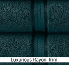 Cotton Craft Ultra Soft 4 Pack Oversized Extra Large Bath Towels 30x54 Teal - Image 3