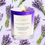 Scented Candles for Home, 2 Pack Wood Wick Soy Wax Scented Candles - Image 2