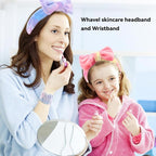 WHAVEL 8PCS Spa Headband and Wristbands Set, Face Wash Headband Wrist Bands - Image 4