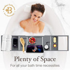Bamboo Bathtub Tray Caddy - Image 6