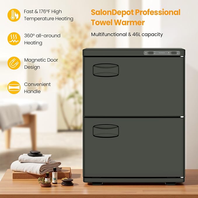 Hot Towel Warmer SalonDepot 46L Large Capacity Spa Towel Warmer - Image 2