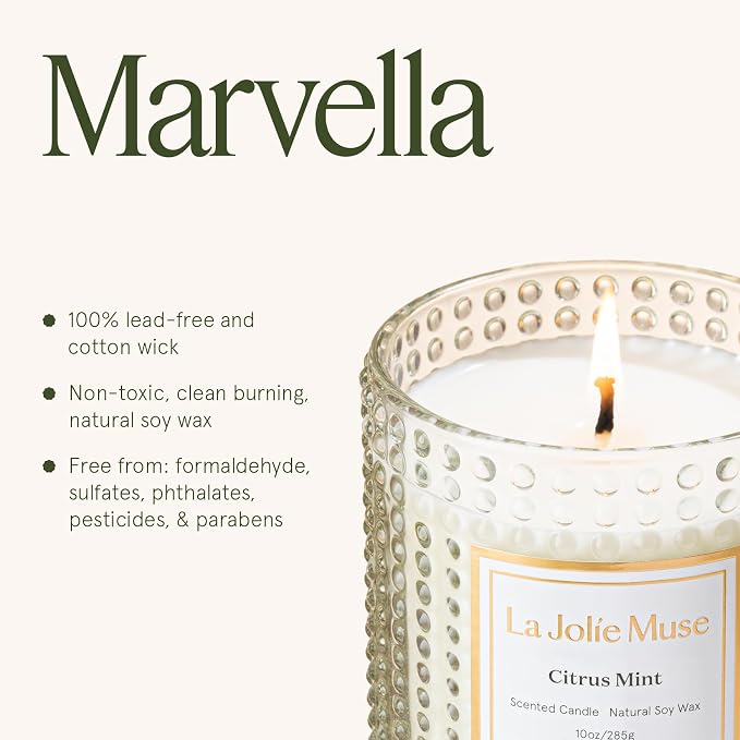 LA JOLIE MUSE Citrus Mint Candle, Candles - Image 6