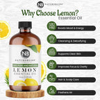NaturoBliss 100% Pure Lemon Essential Oil Therapeutic Grade Premium Quality - Image 2