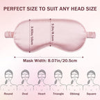 Amrules Sleep Mask Set of 2, Adjustable Silk Eye Mask - Image 2