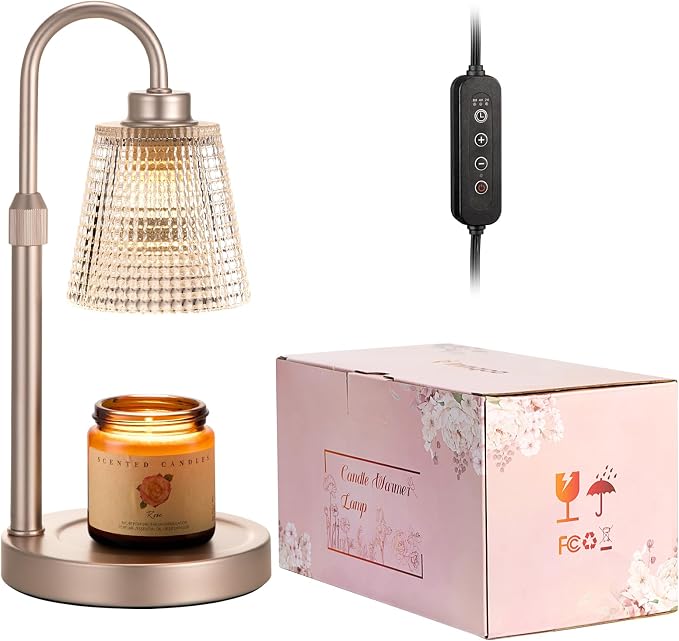 Innqoo Champagne Gold Candle Warmer Lamp - Image 8