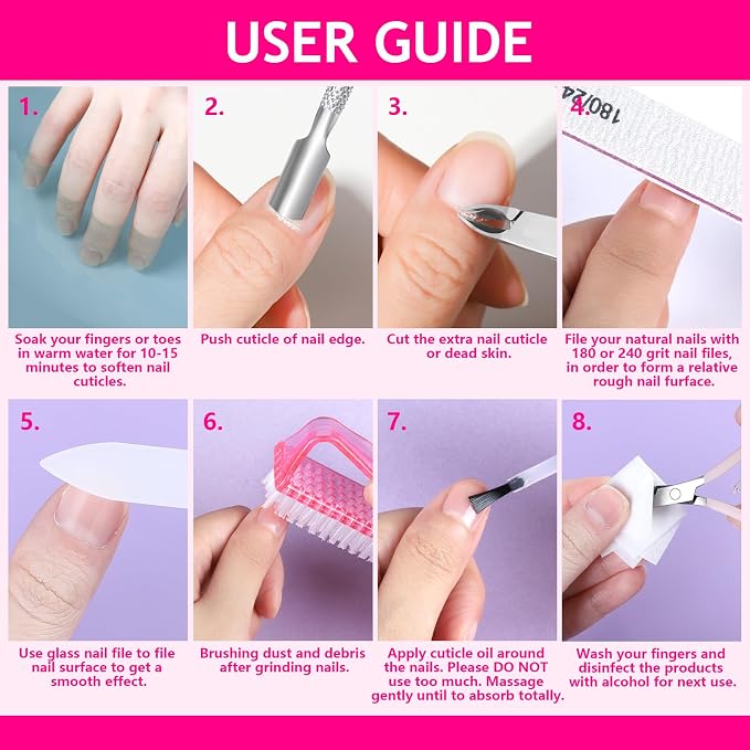 FANDAMEI Manicure Kit For Women, Nail Care Kit - Image 6