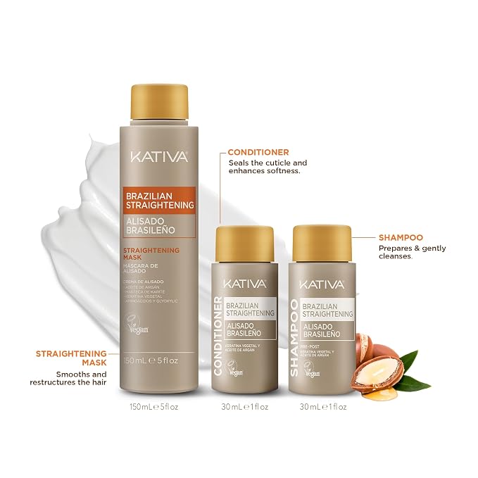 KATIVA Brazilian Keratin Treatment Kit at home Formaldehyde Free Hair - Image 3