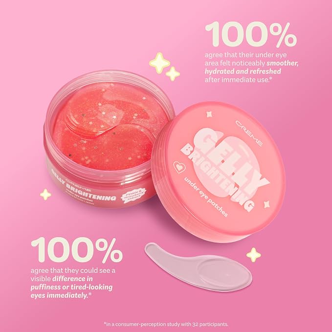 The Crème Shop Gelly Brightening Under Eye Patches, Hydrogel Eye Masks - Image 2