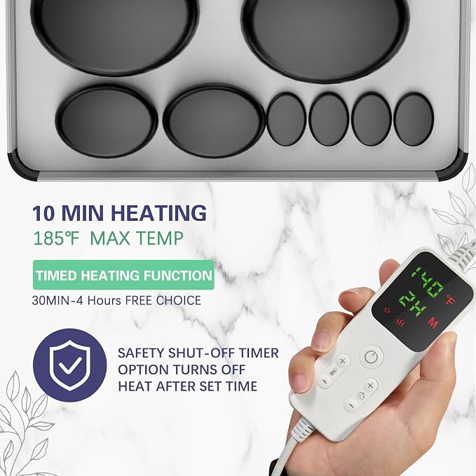 AICNLY Hot Stones Massage Set - Image 2