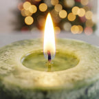 Aroma Naturals Holiday Juniper, Spruce and Basil Essential Oil Pillar Candle - Image 6