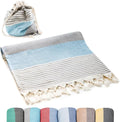ATANI Turkish Beach Towel, Converts to a Bag, Oversized 100% Cotton Bath Towels by ATANI